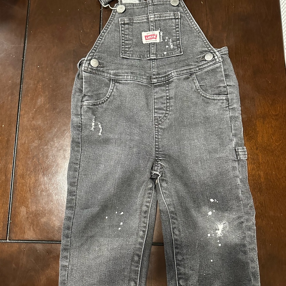 Levi's Charcoal Kids Overalls